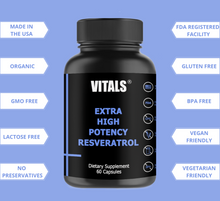 Load image into Gallery viewer, Resveratrol Supplement, #1 Anti-Aging, Heart Health & Low Blood Pressure Support