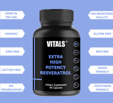 Load image into Gallery viewer, High Potency Resveratrol 1200mg Premium Anti-Aging, Immunity & Sliming Support