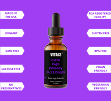 Load image into Gallery viewer, Extra High Potency B-12 Drops