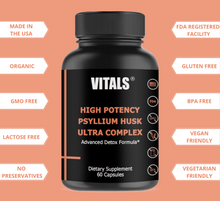 Load image into Gallery viewer, High Potency Psyllium Husk Ultra Supplement