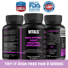 Load image into Gallery viewer, High Potency Coenzyme Q10 (CoQ10) Ubiquinol Supplement