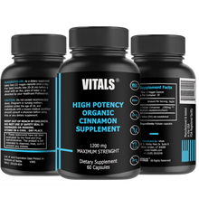 Load image into Gallery viewer, High Potency Organic Cinnamon Supplement
