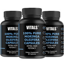 Load image into Gallery viewer, 100% Pure Moringa Oleifera Supplement Capsules