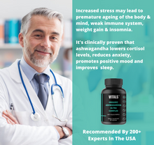 Load image into Gallery viewer, Ashwagandha Capsules 1300mg #1 Anti-Anxiety, Stress Relief & Deep Sleep Formula