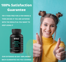 Load image into Gallery viewer, Ashwagandha Tablets, Max Strength, Organic Anti-Stress, Mood & Sleep Supplement