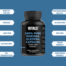Load image into Gallery viewer, moringa leaf powder supplement capsules