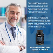 Load image into Gallery viewer, 100% Pure Moringa Oleifera Supplement Capsules