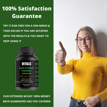 Load image into Gallery viewer, High Potency Turmeric Supplement Capsules