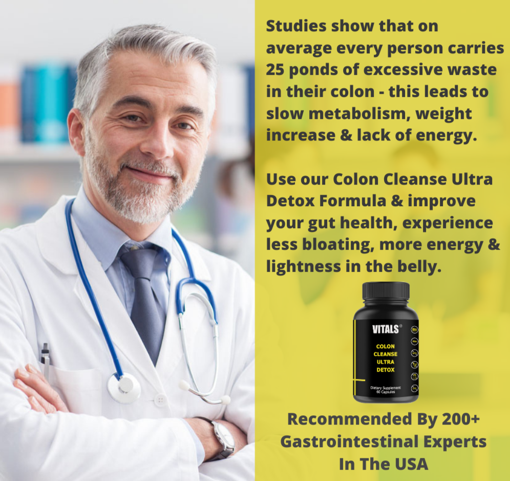 Colon Cleanse Pills 1 Support For Natural Detox, Weight Loss & Great